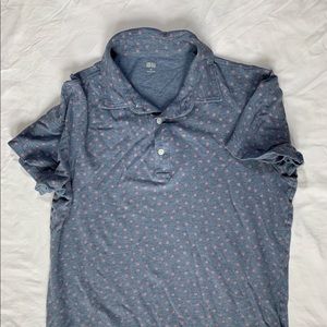 Uniqlo polo shirt with floral pattern size M